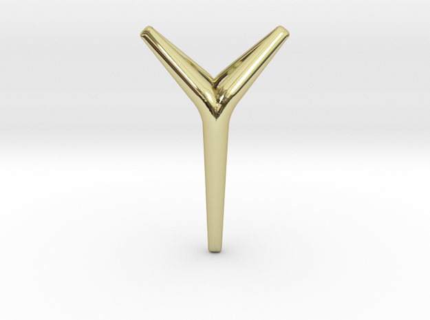 YOUNIVERSAL SERENE Pendant. Smooth Chic in 18k Gold Plated Brass