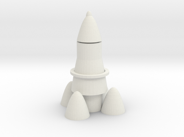 desktop rocket in White Natural Versatile Plastic