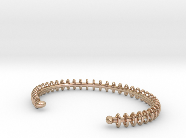 Ring Loop Bracelet in 14k Rose Gold Plated Brass