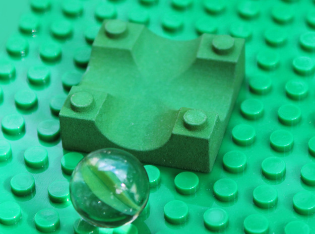 C3 Slanted Intersection in Green Processed Versatile Plastic