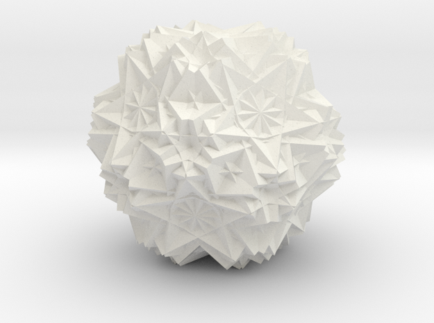 Cube 30 Compound 3 in White Natural Versatile Plastic