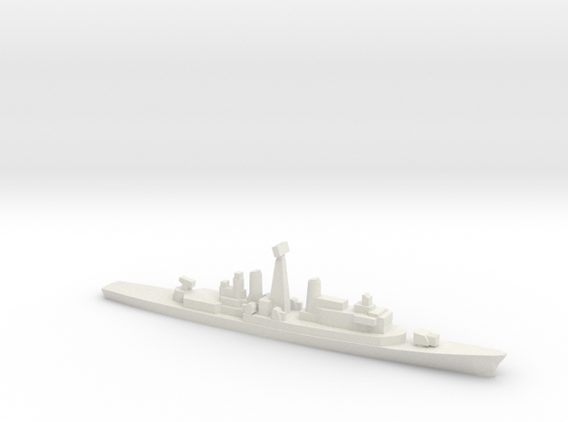 ITS Impavido-class DDG, w/ barrels, 1/3000 in White Natural Versatile Plastic