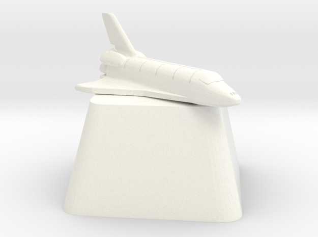 Enterprise Shuttle Cherry MX Keycap in White Processed Versatile Plastic