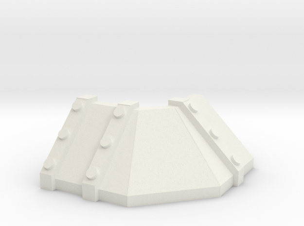 Trench Outer Turn section in White Natural Versatile Plastic