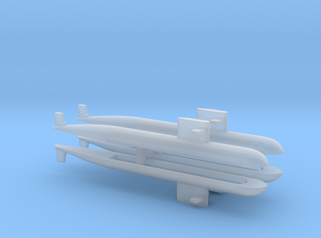 PLA[N] 093 Submarine x 4, 1/3000 in Tan Fine Detail Plastic