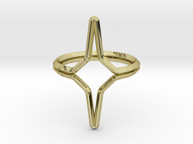 YOUNIVERSAL YY.01, ring US size 3.5, d=14,5mm(all  in 18k Gold Plated Brass: 3.5 / 45.25