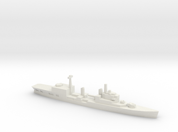 HMS Tiger Helicopter Cruiser, 1/2400 in White Natural Versatile Plastic