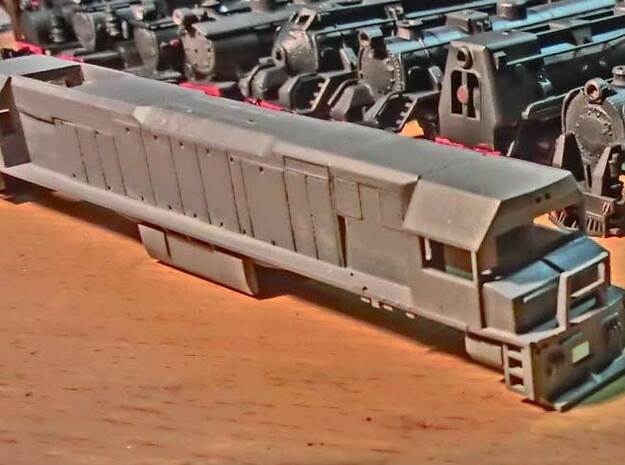Toll Rail DK-2 Locomotive Proposal "A" in Tan Fine Detail Plastic