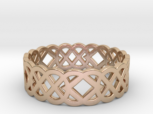 Size 12 Knot C4 in 14k Rose Gold Plated Brass