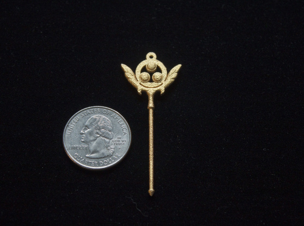 Mornstar [Pendant] in Polished Gold Steel