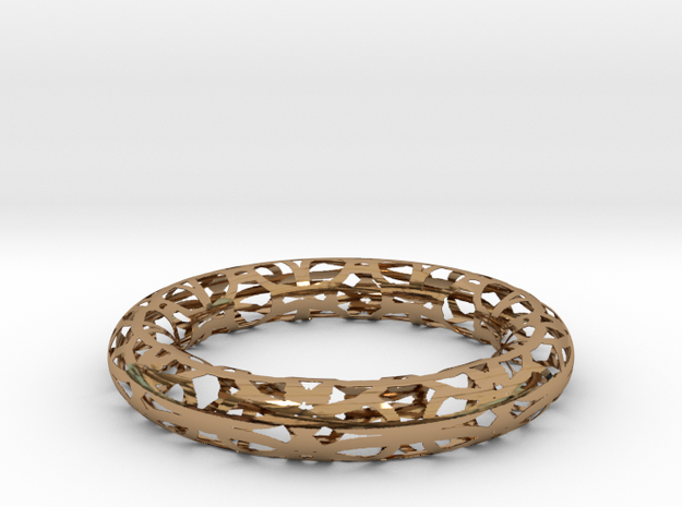 Bangle3 in Polished Brass