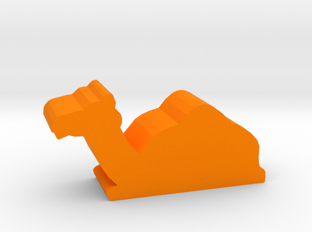 Game Piece, Camel, sitting in Orange Processed Versatile Plastic