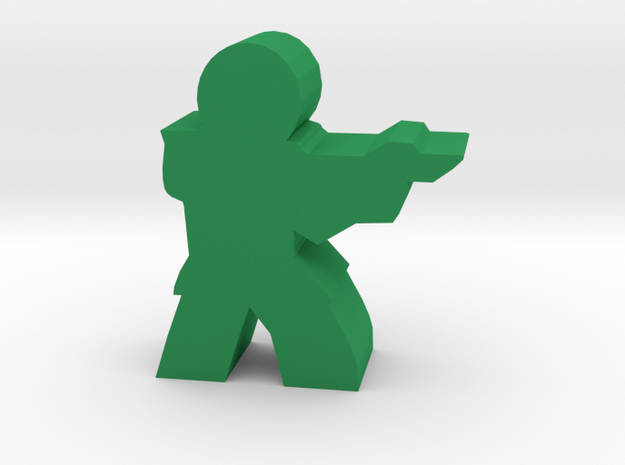 Game Piece, Imperial Republic Soldier, rifile in Green Processed Versatile Plastic