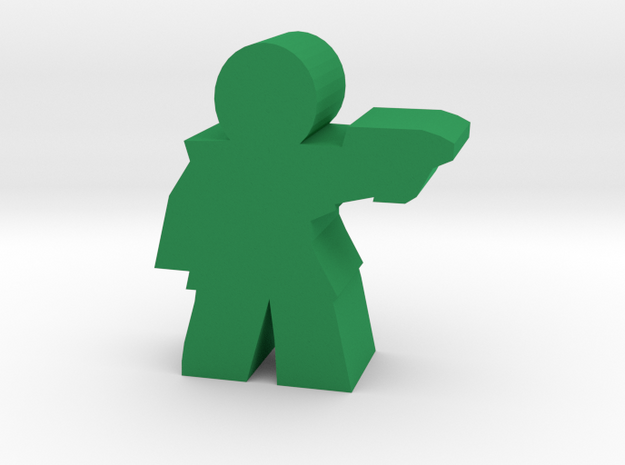 Game Piece, Imperial Republic Officer, pistol in Green Processed Versatile Plastic