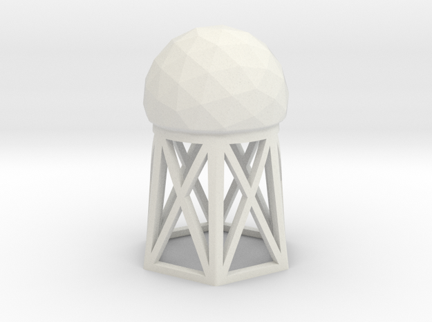 Radar Dome / Tower in White Natural Versatile Plastic