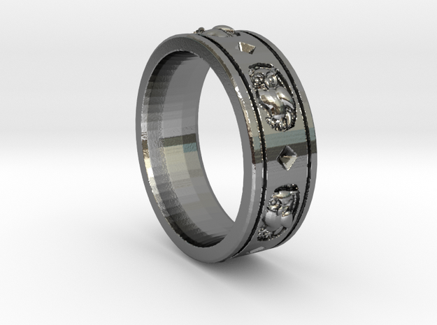 Ring Courson-v3.d58 in Polished Silver