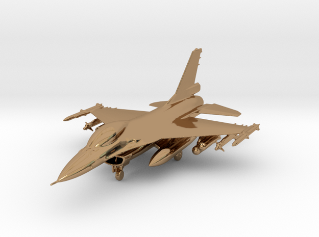 F-16 Fighting Falcon Jet Gold & Precious materials