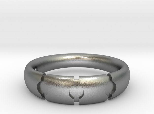 Enigmatic ring_Size 10 in Natural Silver
