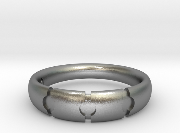 Enigmatic ring_Size 12 in Natural Silver