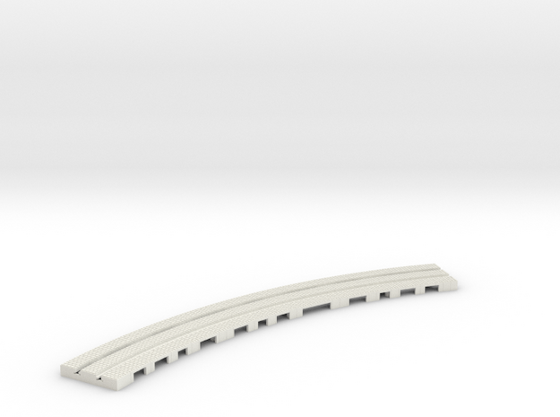P-9stx-long-9in-curve-1a in White Natural Versatile Plastic