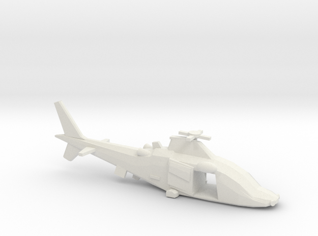 10mm (1/144) Agusta-Westland A109LUH (doors Open) in White Natural Versatile Plastic
