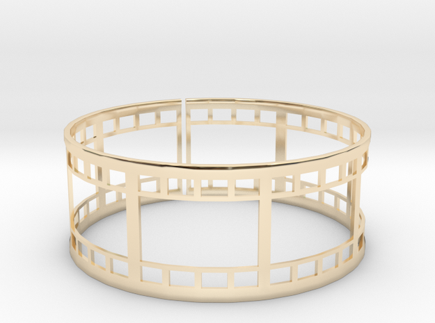 Film Strip Ring in 14K Yellow Gold