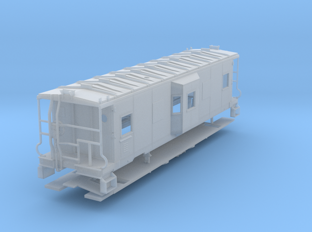 Sou Ry. bay window caboose - mod. Hayne - S scale in Smooth Fine Detail Plastic