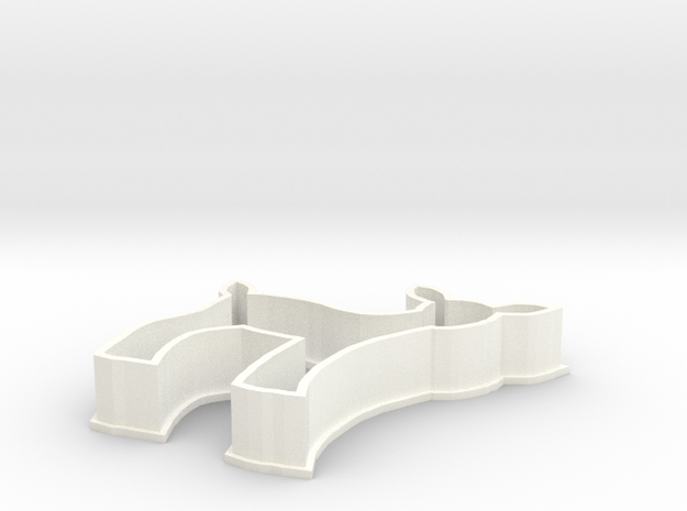 Fawn cookie cutter in White Processed Versatile Plastic