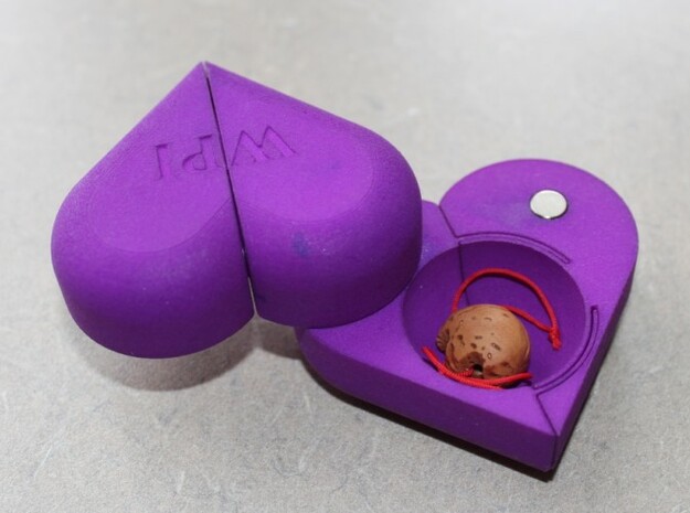 customzied Illusionist Locket for trinkets in Purple Processed Versatile Plastic