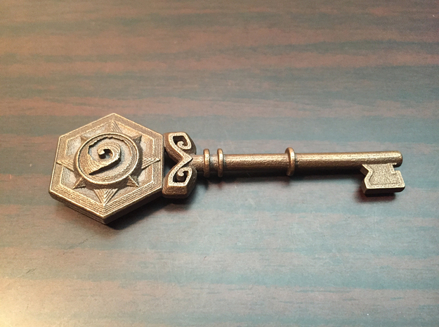 Arena Key in Polished Bronzed Silver Steel
