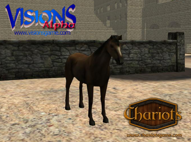 Horse Arabian in Full Color Sandstone