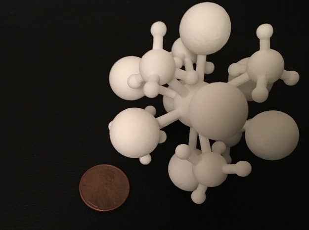 Posner's Molecule in White Natural Versatile Plastic