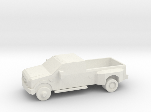10mm (1/144) 2008 Ford F-350 in White Natural Versatile Plastic