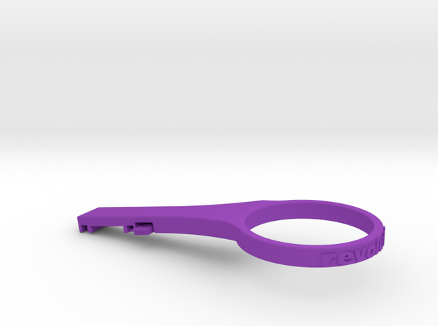Di2 Junction 'A' Clip / 5 mm x 1.25" Spacer 10° in Purple Processed Versatile Plastic