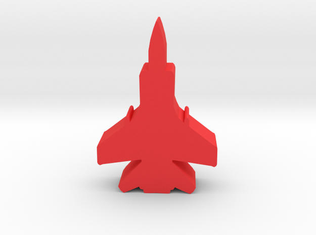 Game Piece, Red Force Foxhound Fighter in Red Processed Versatile Plastic