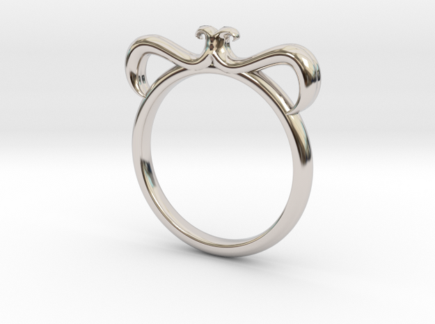 Petal Ring Size 7.5 in Platinum