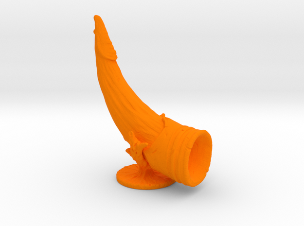 Player Horn in Orange Processed Versatile Plastic