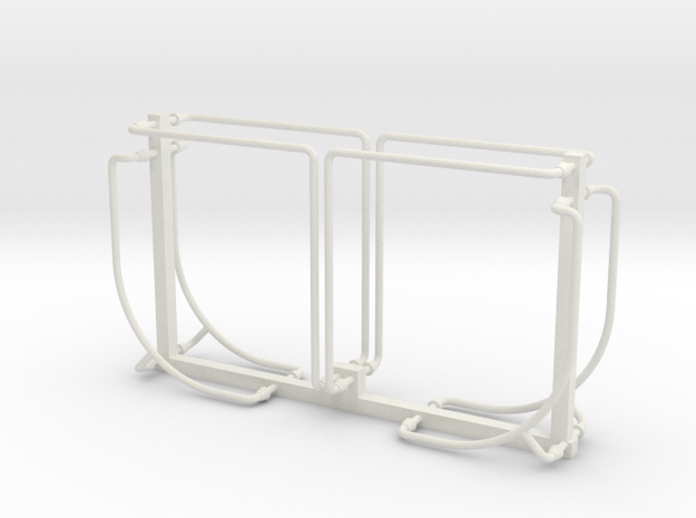 PRR N5b Cabin Car Handrail Set (1:29 Scale) in White Natural Versatile Plastic