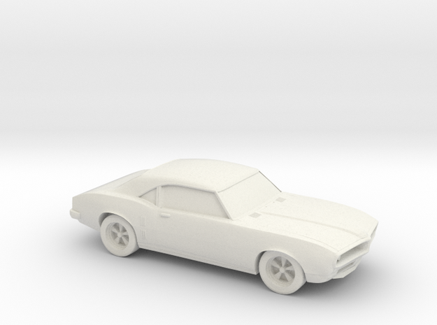 1/87 1967-69 Pontiac Firebird in White Natural Versatile Plastic