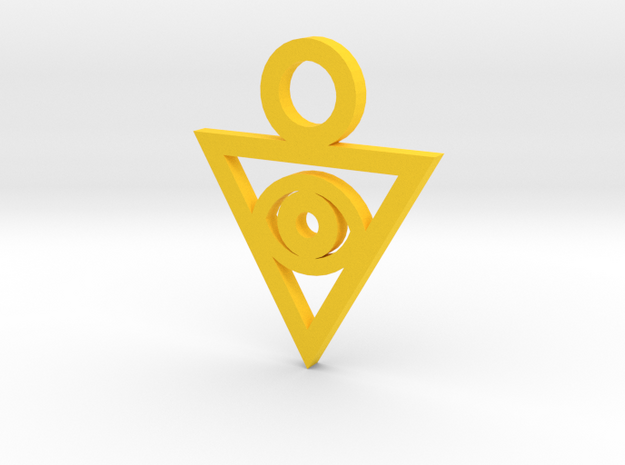 Aigami's Pendant- Yu-Gi-Oh! Darkside of Dimensions in Yellow Processed Versatile Plastic
