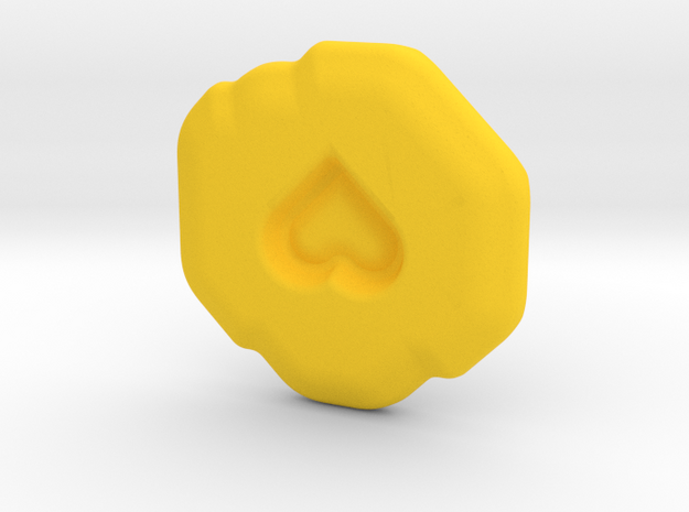 Compassion Runestone in Yellow Processed Versatile Plastic