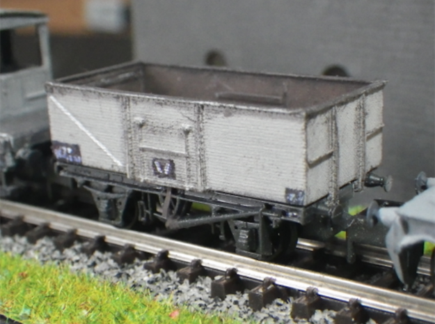 Steel-built 13t Private Owner Coal Wagon in Clear Ultra Fine Detail Plastic