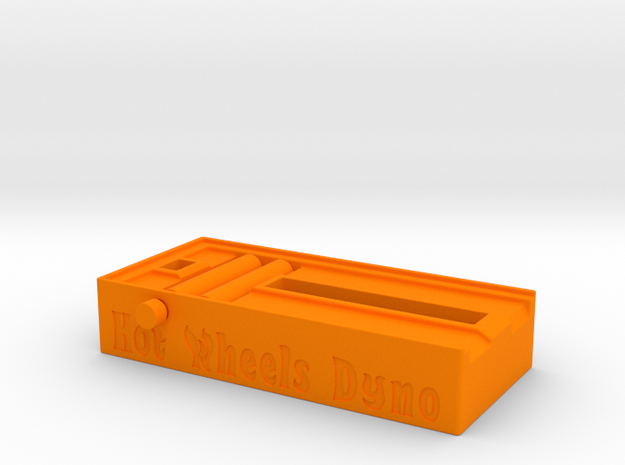 Hotwheels Dyno 1:64 Scale - Display Stand in Orange Processed Versatile Plastic