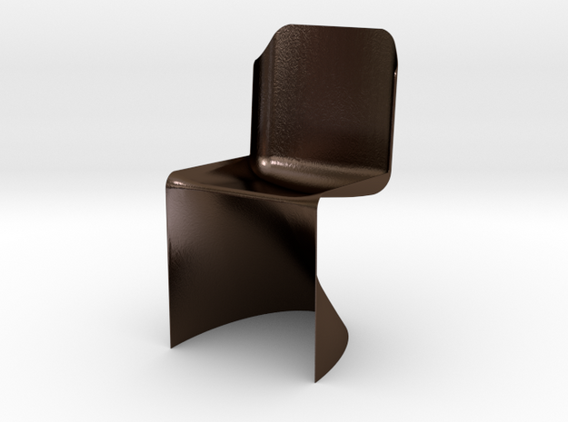 Modeling Lounge Chair in Polished Bronze Steel