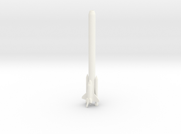 Space Shuttle Pen in White Processed Versatile Plastic