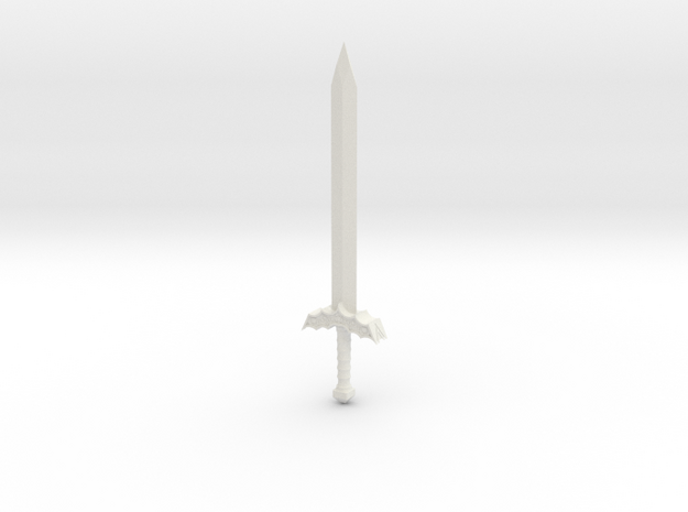  Art sword in White Natural Versatile Plastic