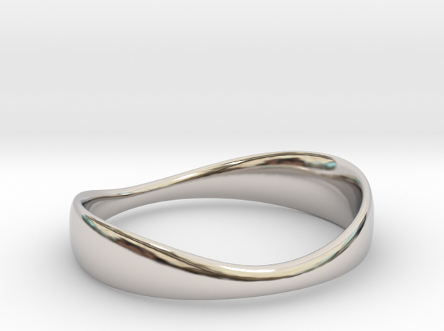 Silverflow Ring 16mm in Rhodium Plated Brass