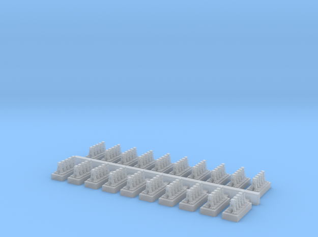 A Frames 4 x 20 - 7mm Scale in Smooth Fine Detail Plastic