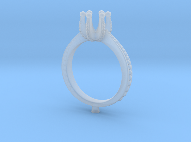 Ic14-B-Engagement Ring in Smoothest Fine Detail Plastic