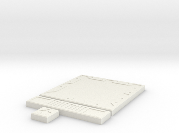 SciFi Tile 01 - Default in White Natural Versatile Plastic